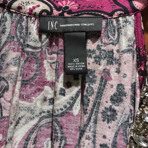 INC International Concepts Romantique New Paisley (XSmall) with Tags - Picture 3 of 5